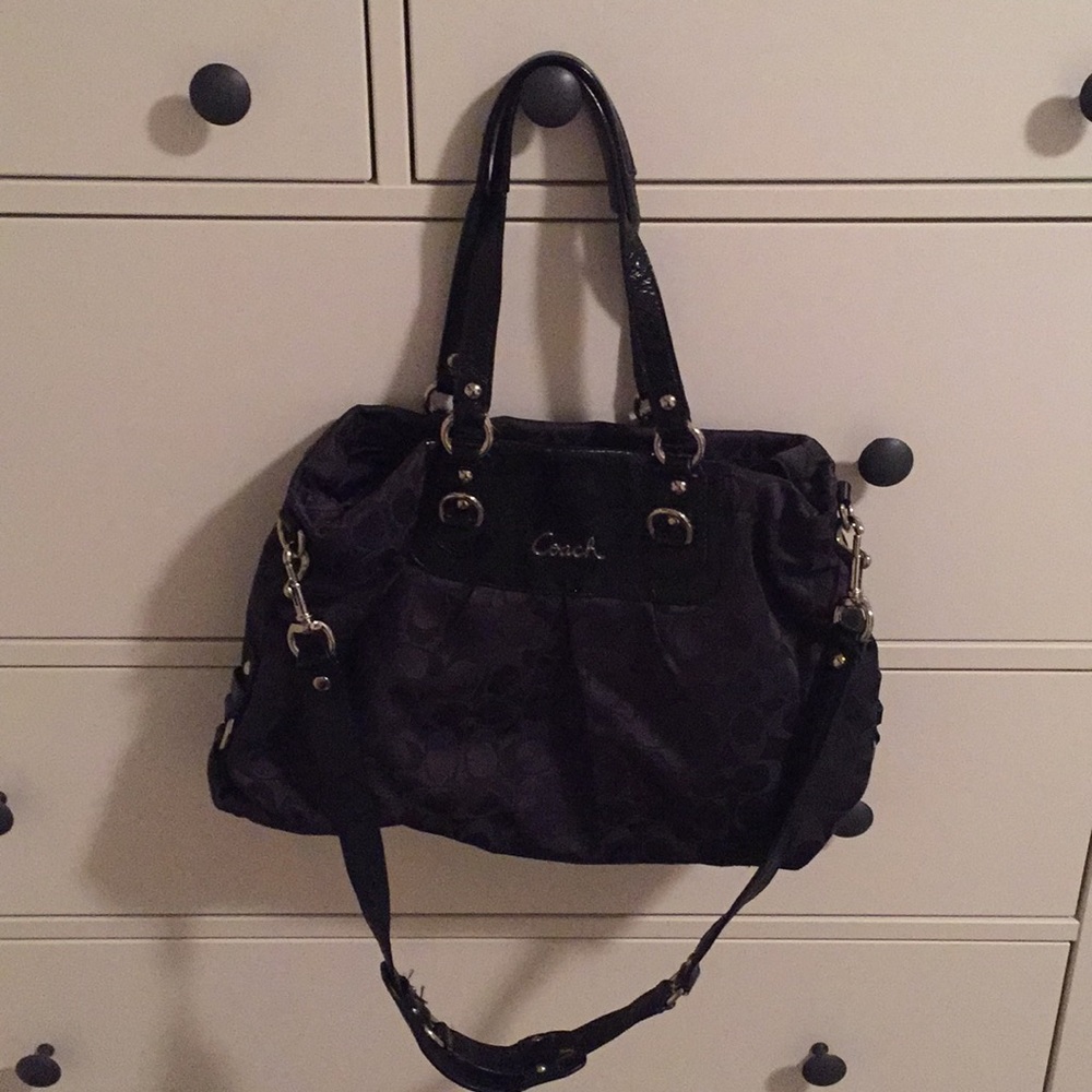 Black coach purse